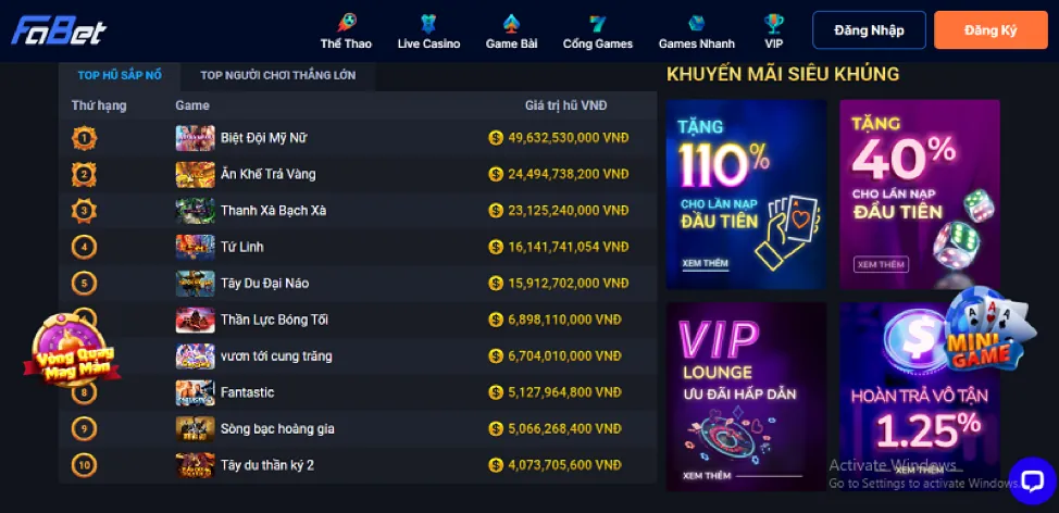 Hoàn trả thể thao và casino km3888b
